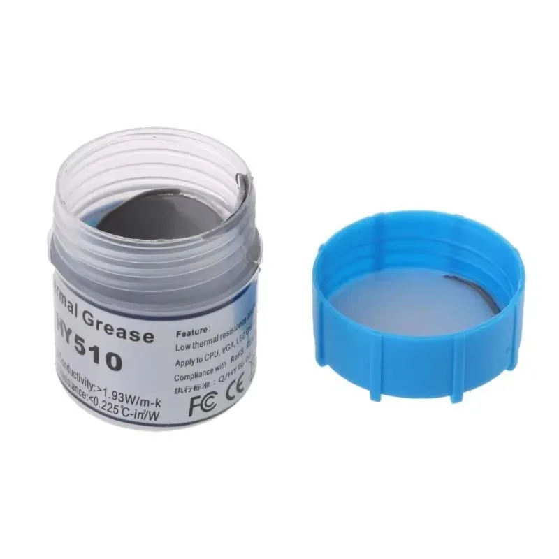 HY510 Silver Gray Thermal Conductive Paste Gray Small Half Bottle Barrel Silicone Grease Heat Dissipation Paste