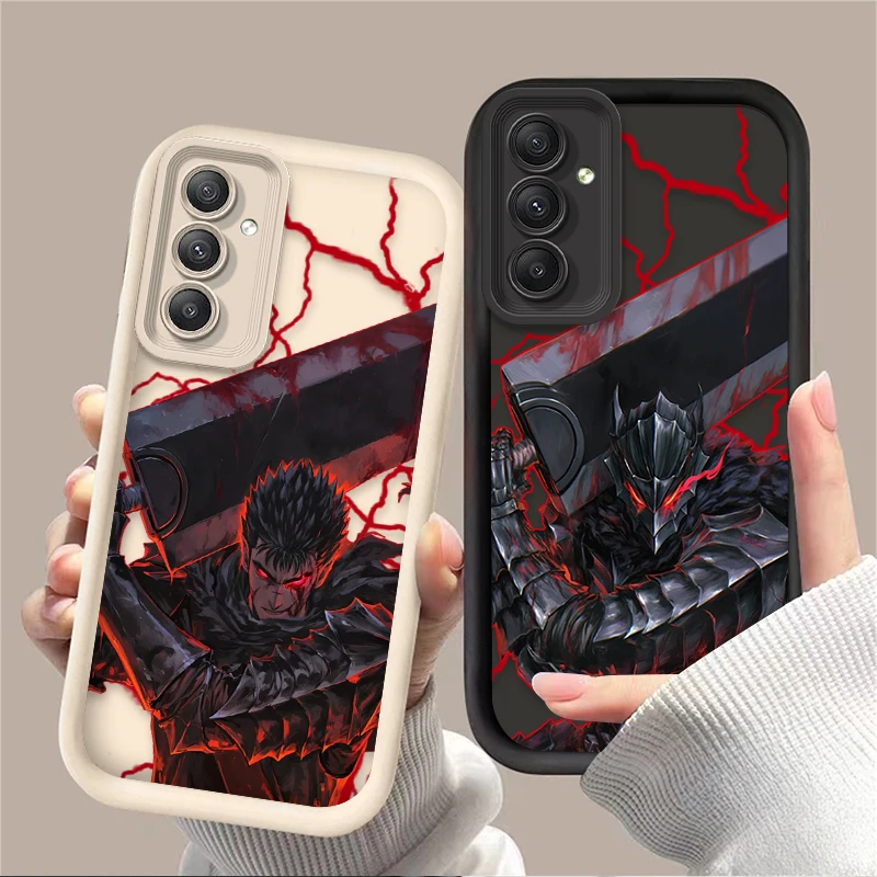Comic Berserk Guts Phone Case For Samsung Galaxy A54 A05 A05S A34 A24 A14 A53 A33 A23 A13 A52 A52S A71 A51 A31 A50 Back Cover