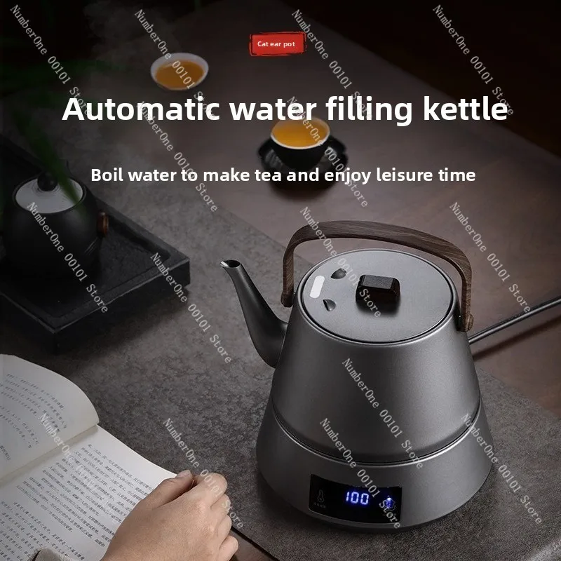 Automatic Water-Fill Electric Kettle | Integrated Tea Table Heater & Teapot, Home Tea Brewing & Water Dispensing Machine