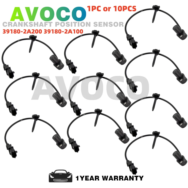 1PCS or 10PCS Crankshaft Position Sensor For Hyundai Accent III IV ELANTRA I20 I30 391802A200 391802A000 391802A100 39180-2A200