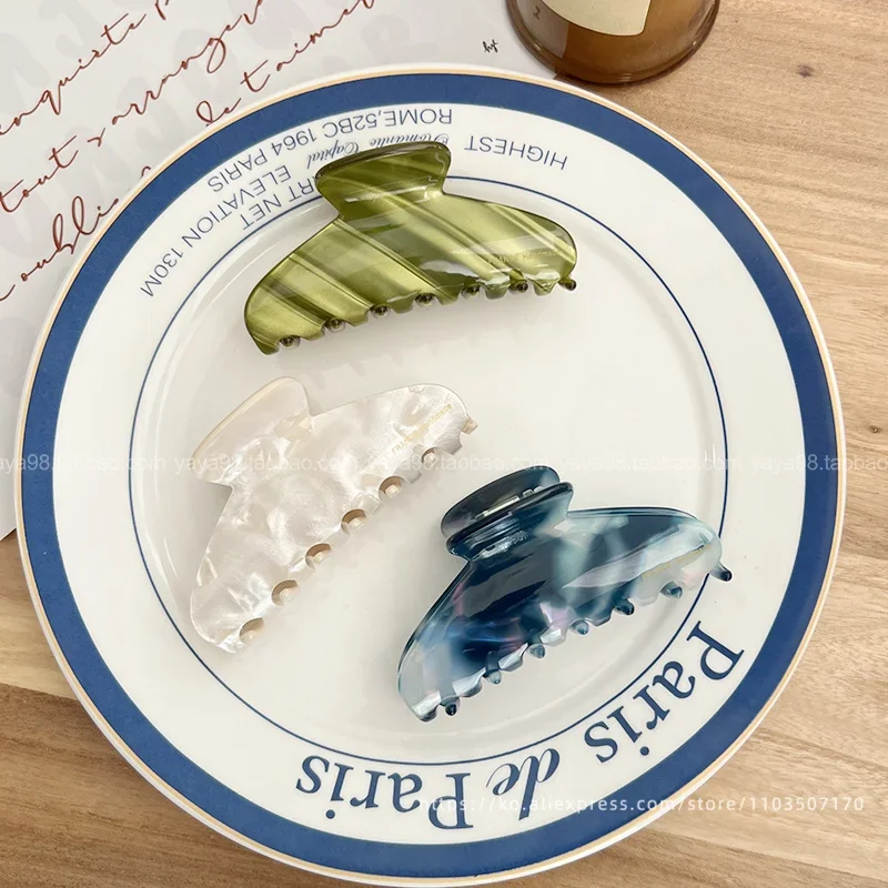 كوريا الجنوبية فرنسا عودة رئيس القرش كليب الفرنسية أنيقة نصف كليب عموم مشبك الشعر #5