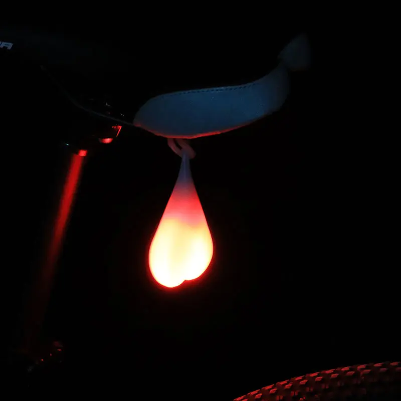 

Cycling Balls Tail Silicone Light Creative Bike Waterproof Night Led Red Warning Lights Bicycle Seat Back Egg Lamp