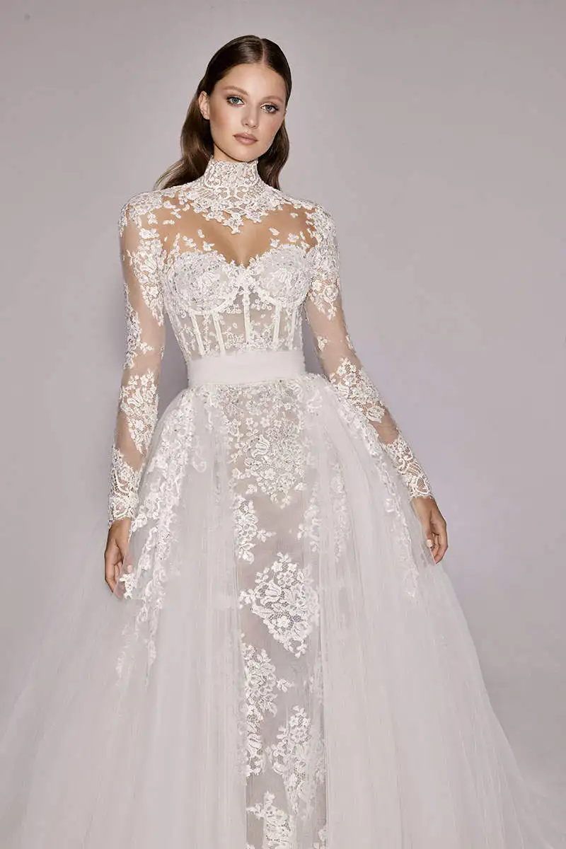 Robe de mariée sirène classique avec appliques, chérie, table de débattement, robe de patients, train de balayage, personnalisée