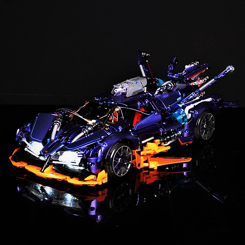 DIY RC LED Light Kit For LEGO 9830-2 High-Tech Speed Sports Car   (Only LED Light,Without Blocks Model)