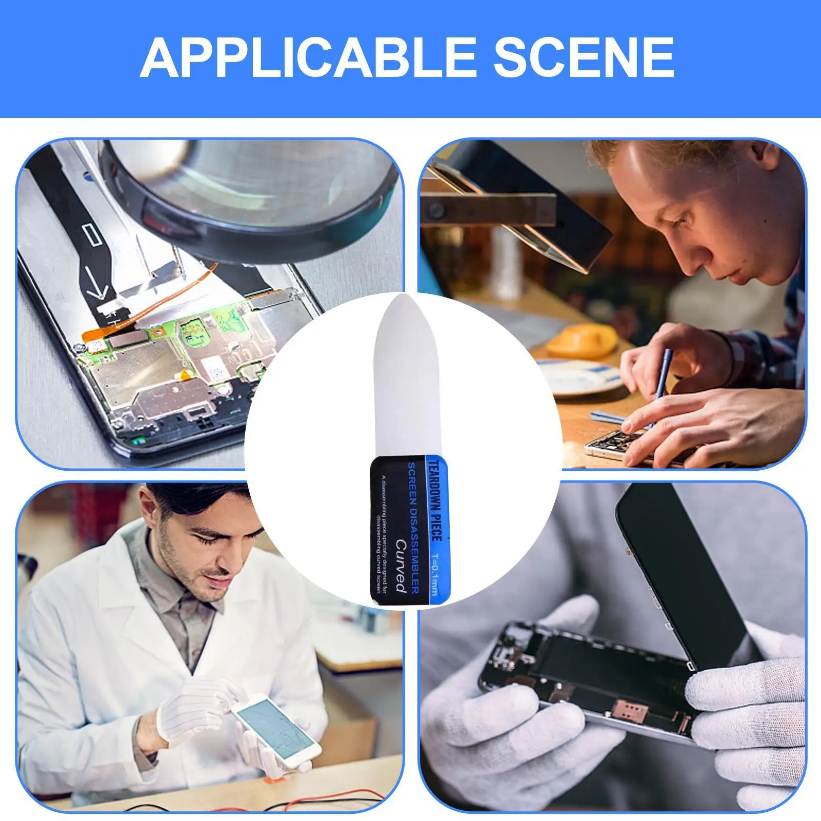 

Mobile Phone Battery Removal Tool Screen Repair Metal Pry Tool Ultra-thin Flexible Curved LCD Screen Removal and Prying Tools