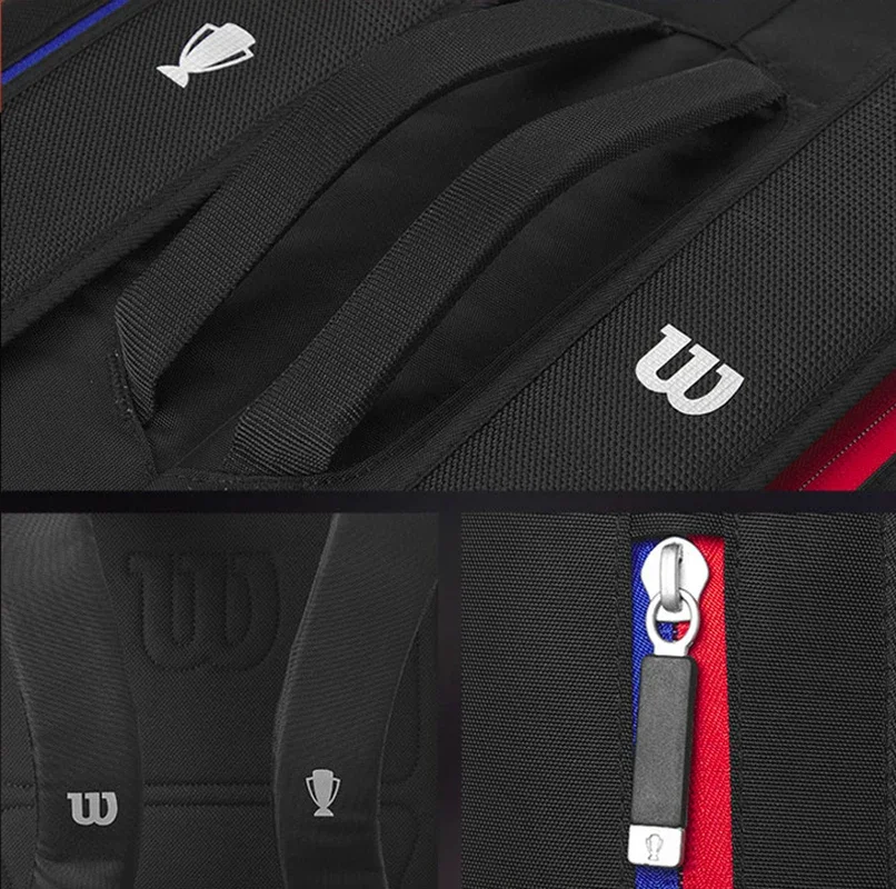 Wilson Vancouver 2023 Lever Cup Team Tennis Racket Bag Super Tour Duffel Racquets Tennis Bag With Shoes Compartment