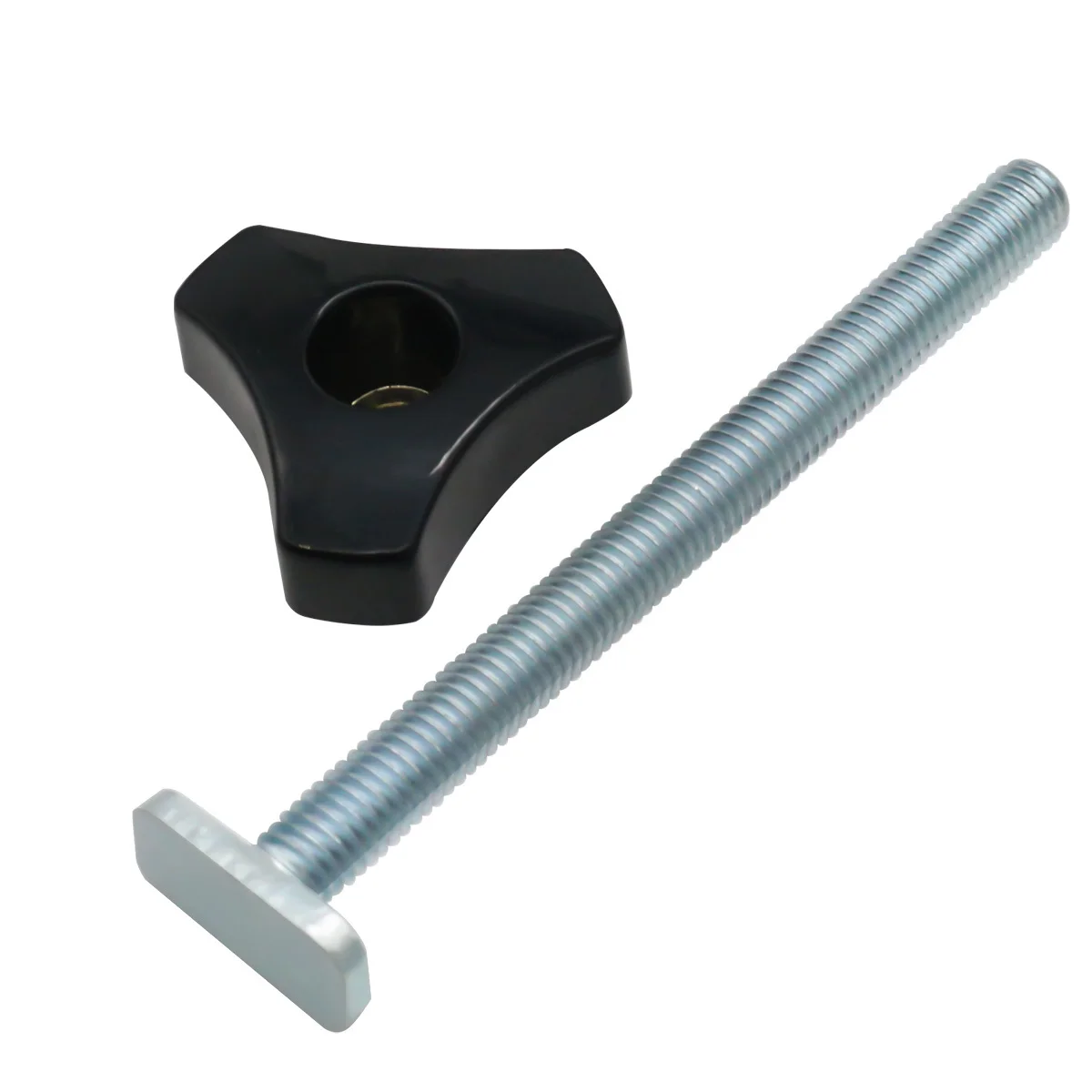 Universal T Track for Woodworking, Double-Cut Profile T Track and T Bolt Knob, Miter Track Sliding Nut T-Slider T Slot