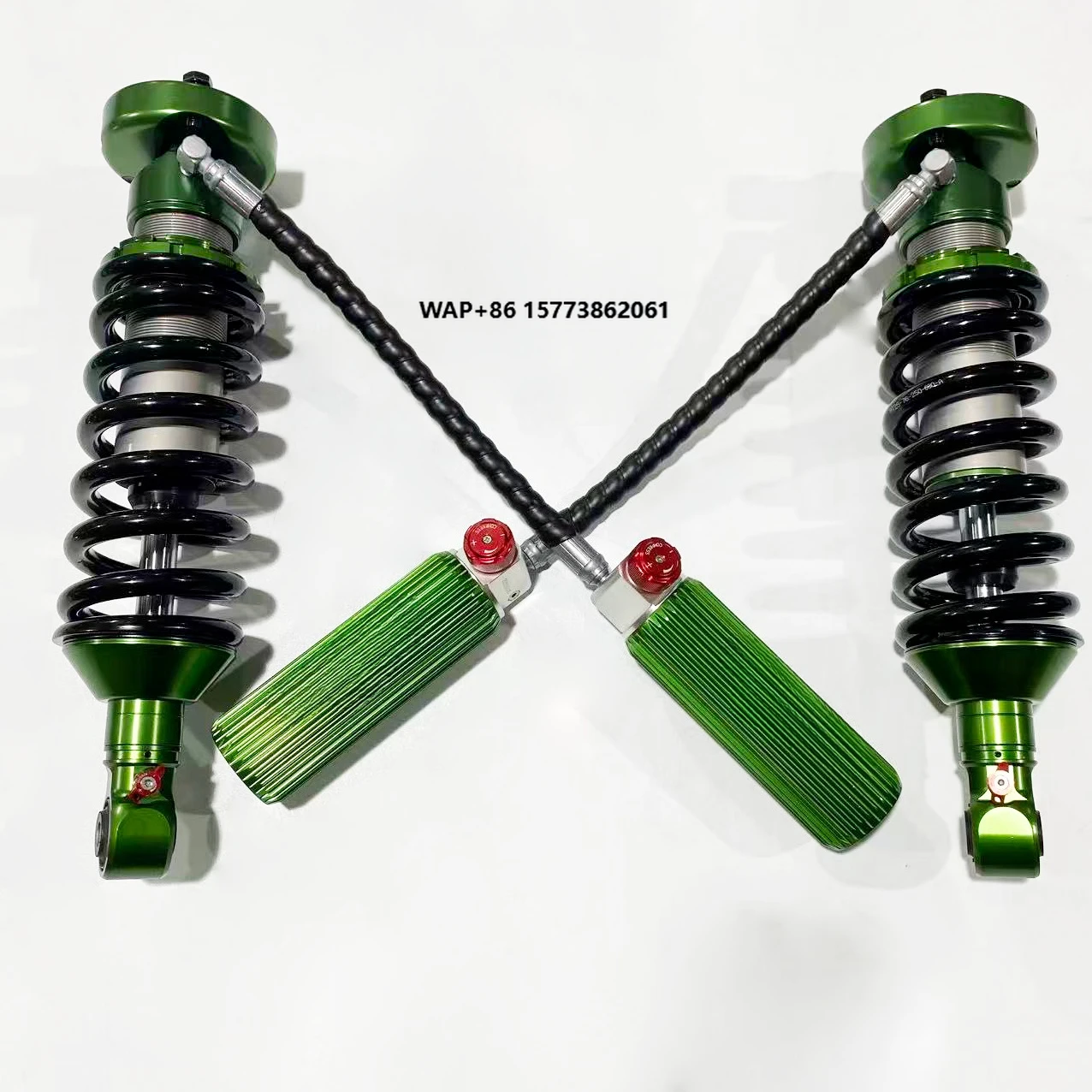 

Green 2-inch Lift Kit Front/Rear 2.5-inch Diameter Shock Tubes Dual Adjustable Compression Rebound