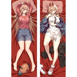 Anime Pilowcase testere adam güç oyunu Dakimakura Hugging vücut yastığı kapak Girlfriend ku kız arkadaşı hediye Waifu Pilowcase ev dekor