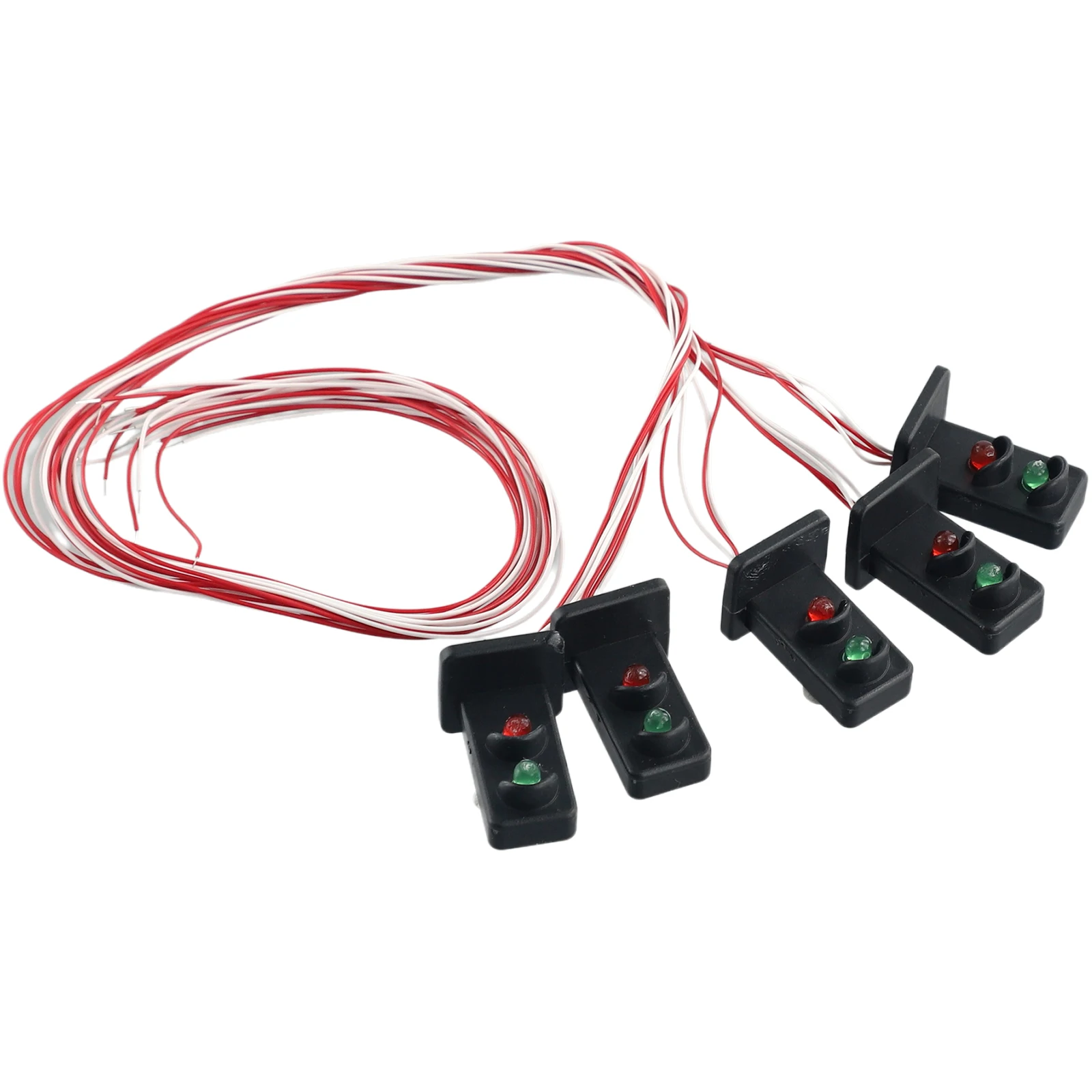 Model Light Railroad Dwarf Railroad Dwarf Signals，Resistors Building Layout Crafts Dwarf Green/Red Indoor Lampposts