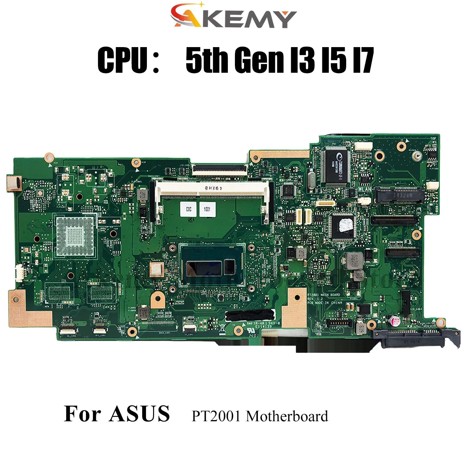 

PT2001 Laptop Motherboard For ASUS PT2001 PT2001 Notebook Mainboard With I3 I5 I7 CPU 100% tests OK fast shipping High quality