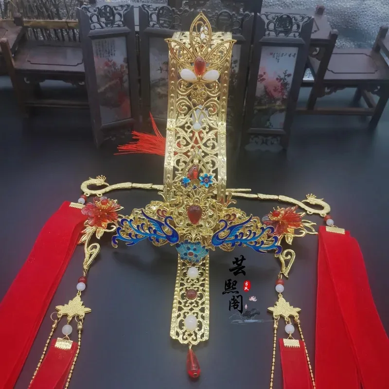 DY20 أنيمي السماء المسؤولين نعمة شيه ليان تأثيري أغطية الرأس Xielian HuaCheng تأثيري عظمه الذي يمتع الآلهة Headwea