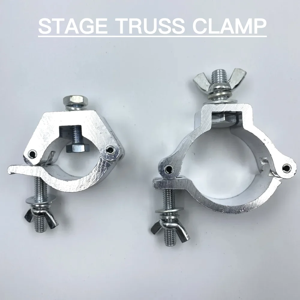 

Aluminum Silver Clamp For Lighting Stage Truss Hook Beam LED Moving Head DMX LED Par Light Mobile DJ Clamps 28-35mm/46-51mm Tube