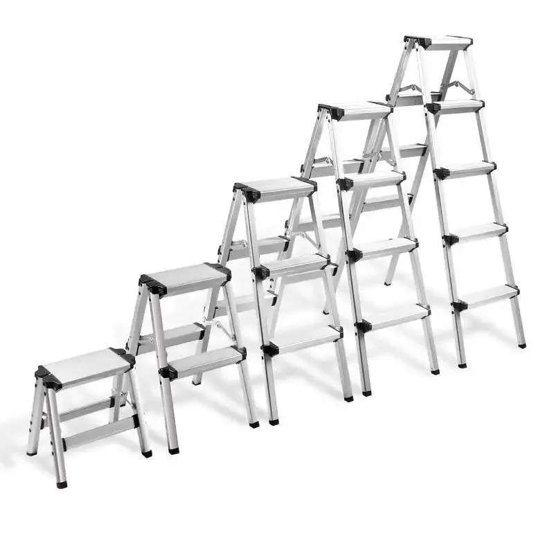 Табурет-лестница, бытовая лестница, складная утолщенная лестница из алюминиевого сплава в елочку, маленький и легкий табурет для восхождения