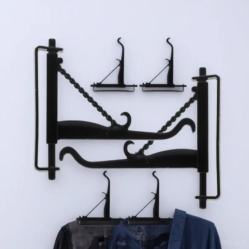 

6Pcs Miniature Hanging Hooks Alloy Mini House Light Hangers Small House Decoration Dollhouse Accessories Mini Plant Hook Rack