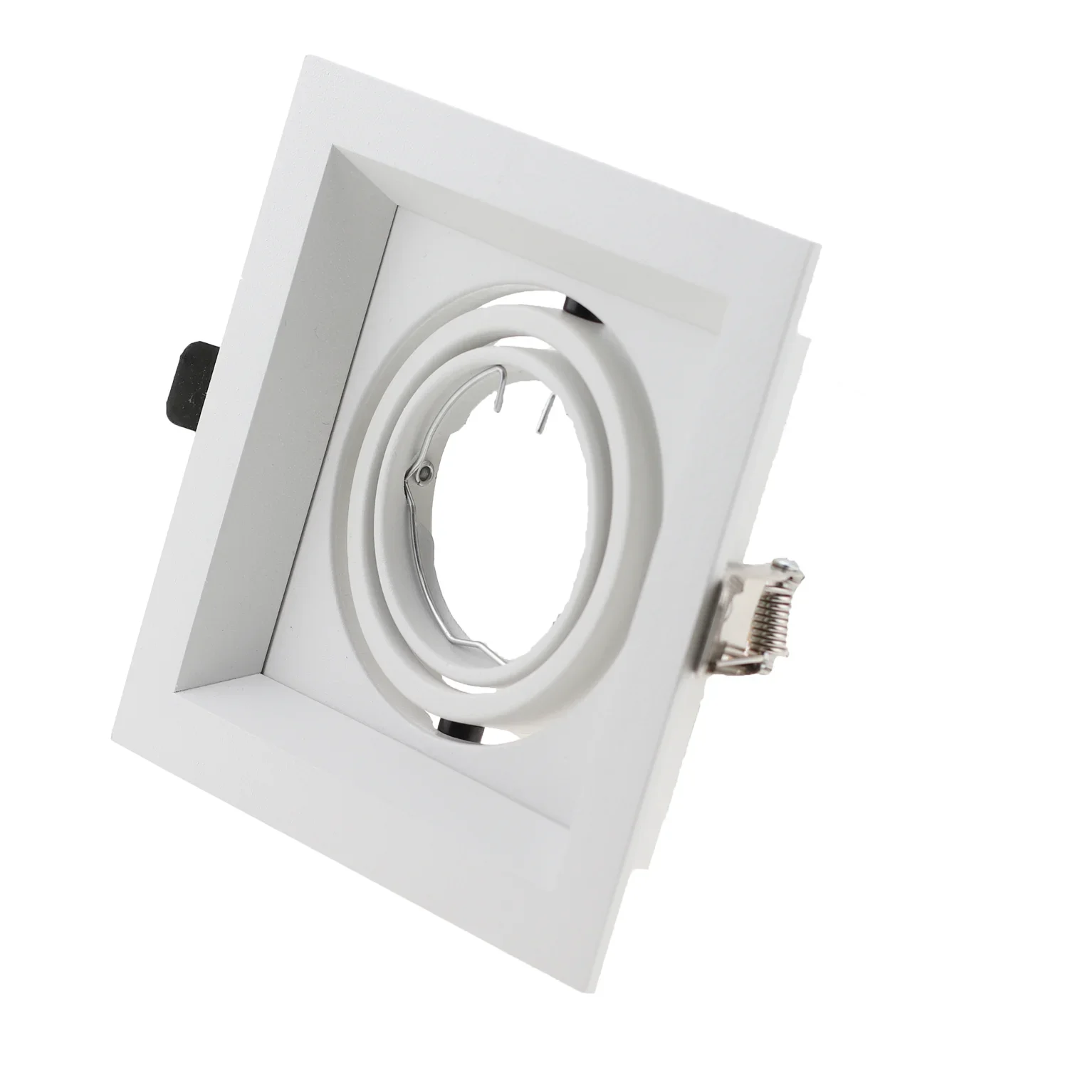 

Square Black White LED 6W GU10 Eyeball Casing MR16 Bulb Frame Downlight Ceiling Down Light Lampu Siling Fixture