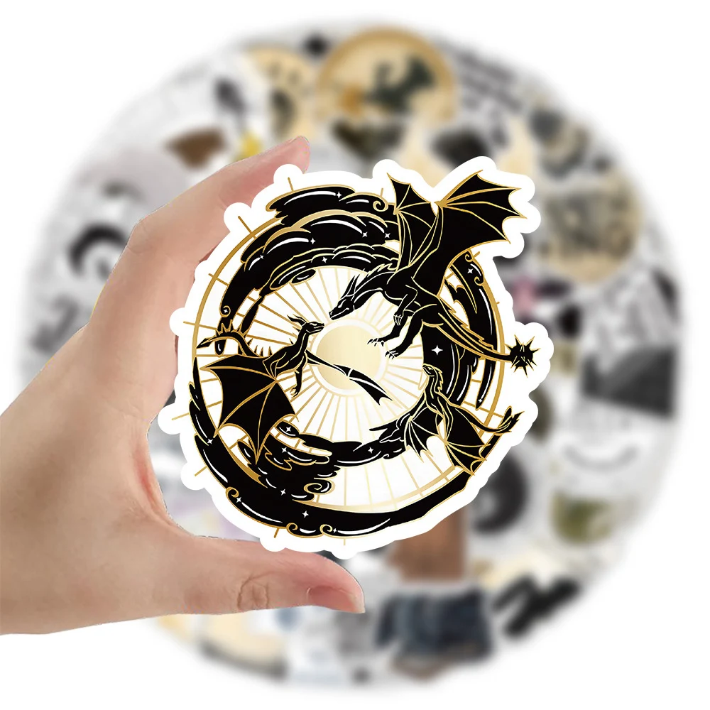 

10/30/50/100Pcs Fantasy Novel Fourth Wing Stickers Dragons Tairn Cartoon Sticker Skateboard Car Notebook Laptop Graffiti Decals