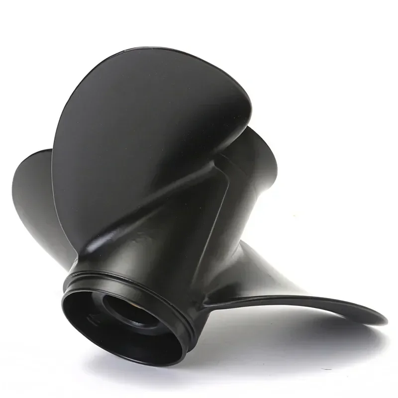 Outboard Propeller For Mercury 6-15HP 9" Marine Propeller 3 Blades 8 Spline Tooth R Rotation Aluminium alloy Black 48-828156A12 view 5