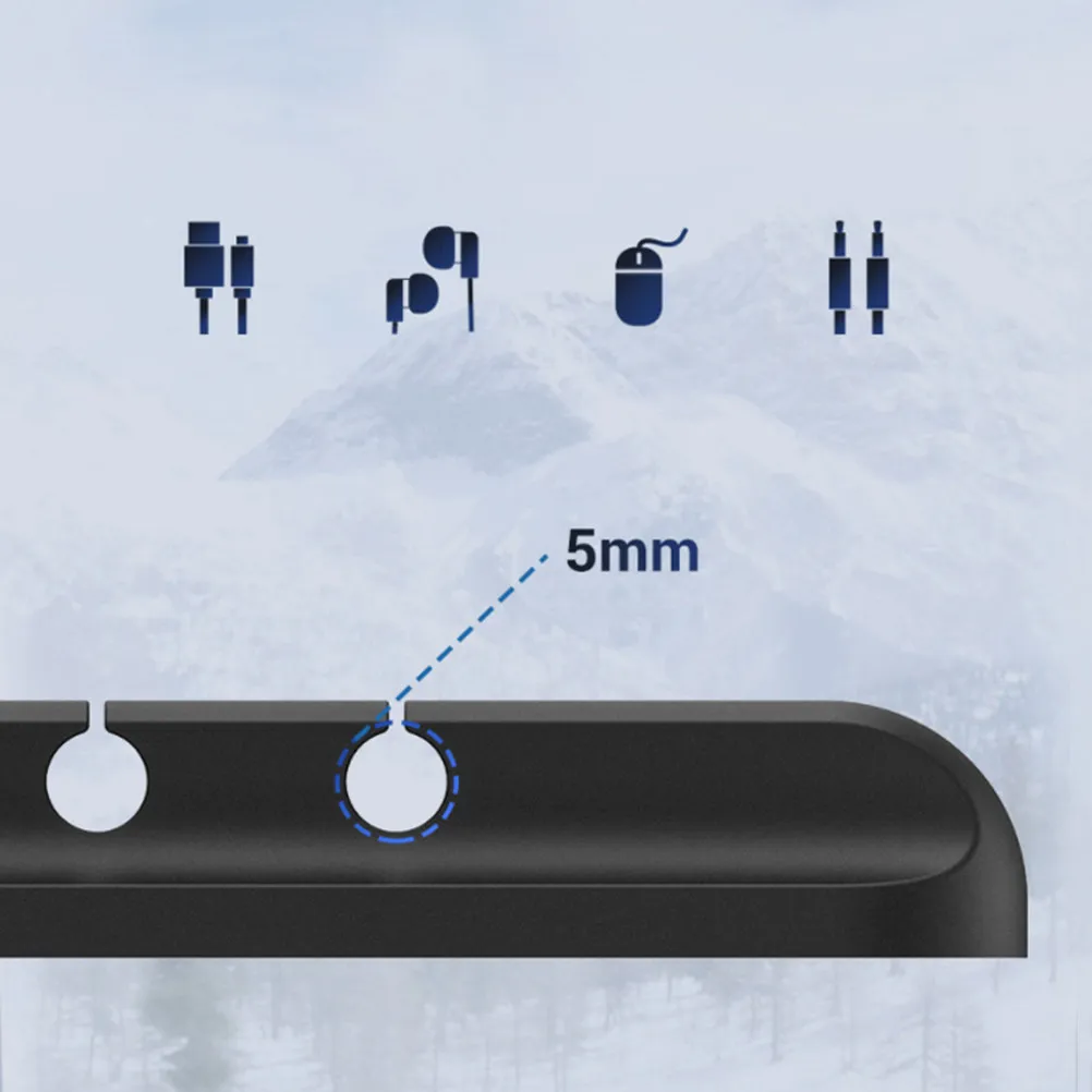 1Pcs Flexible Silicone Data Line Organizer Cord Clip for Charging Cables USB Power Cords Home Office Desk Management Tool