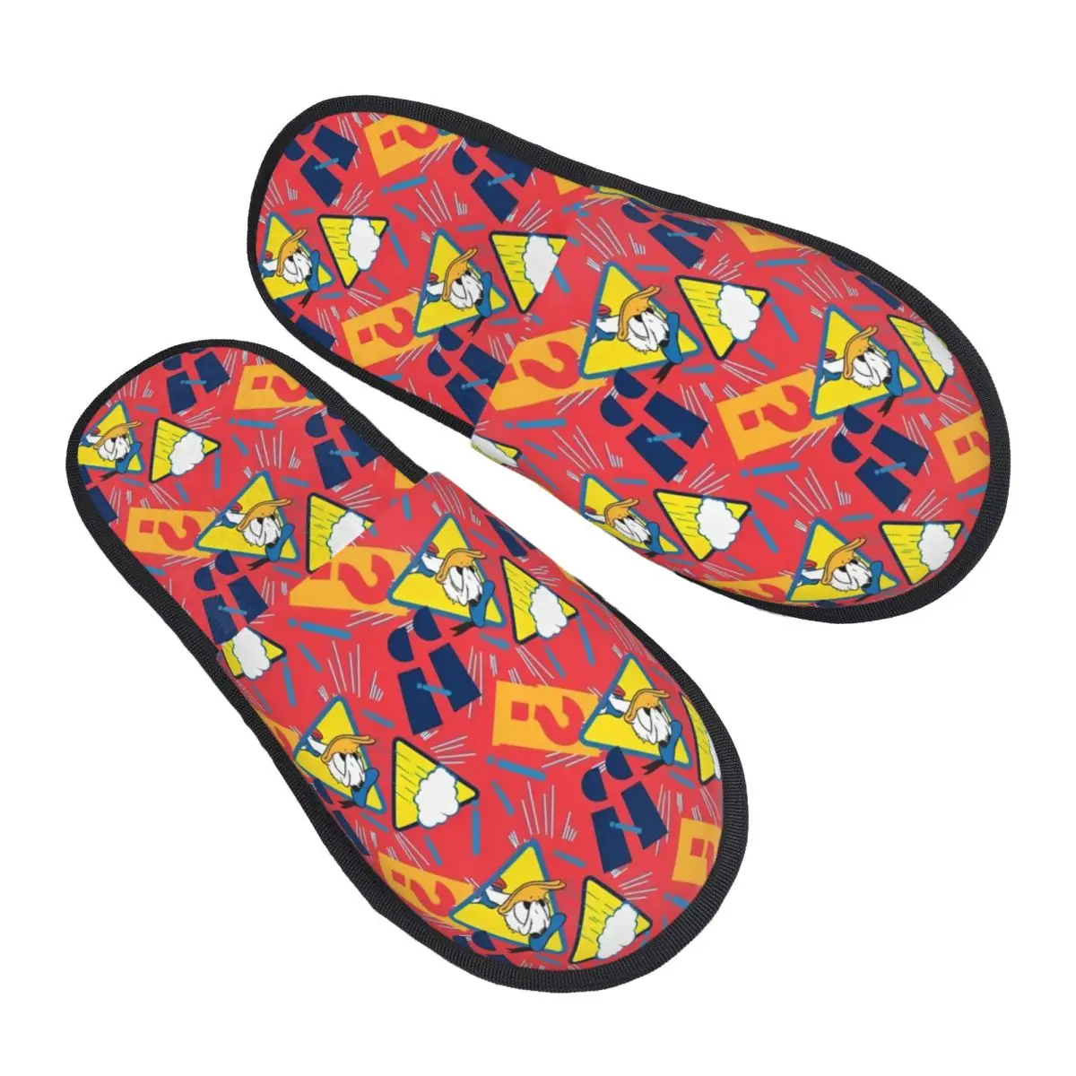 

Custom Donald Duck House Slippers Women Cozy Memory Foam Cute Duck Slip On Hotel Slipper Shoes