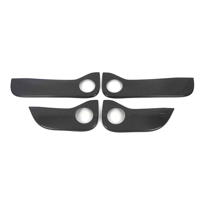 Door Anti Kick Protection Panels ABS Carbon Fiber Trim Interior Modification For Changan Shenlan S07 2023 4 Pieces