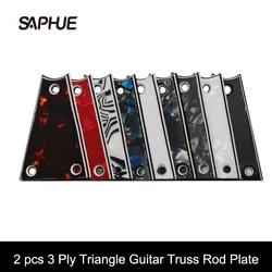 Triangle Guitar Truss Rod Cover, 3 Ply, 3 Hole, 42.5x30mm, 3 Hole, Multi Color Available, 2Pcs