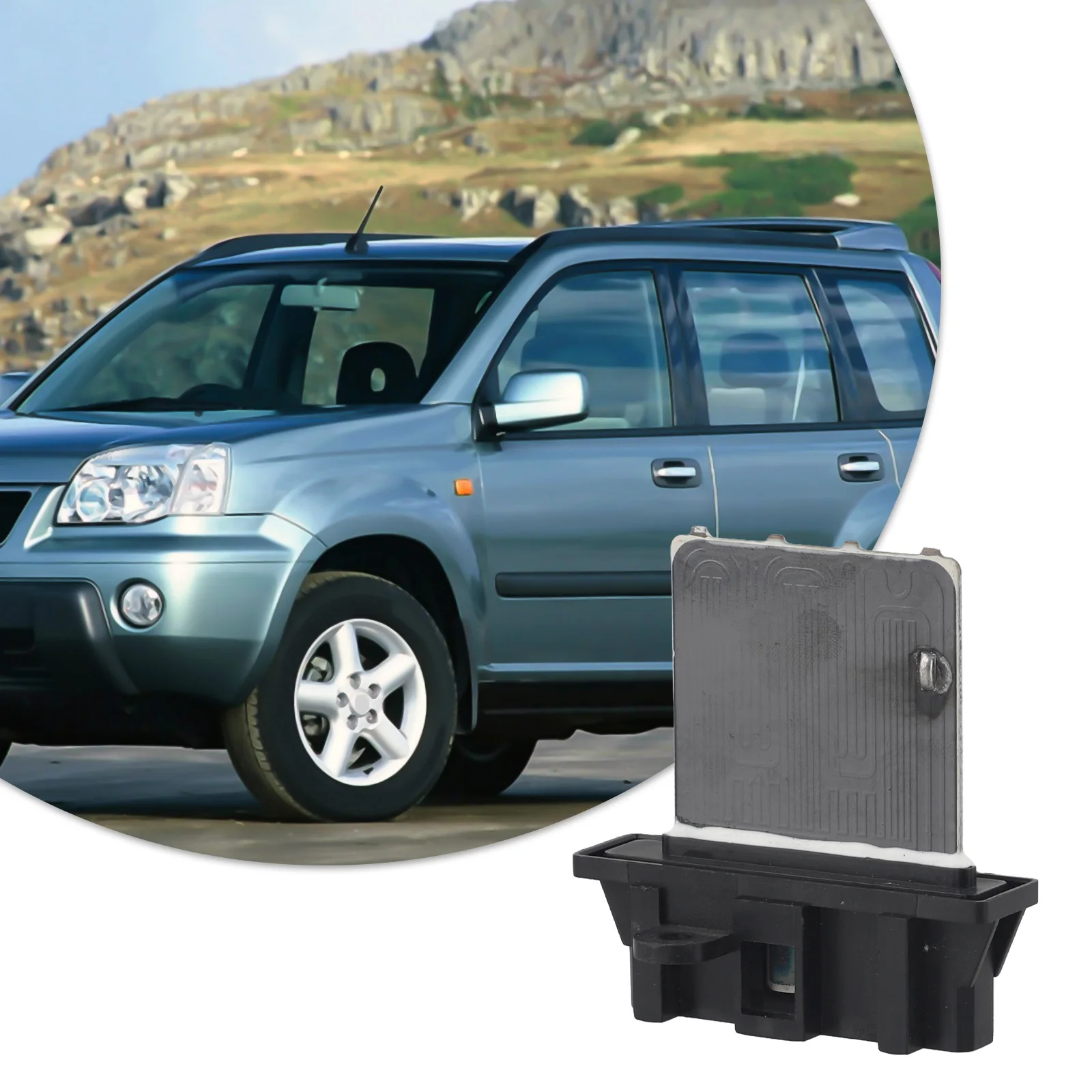 

Автомобильный резистор вентилятора Резистор двигателя вентилятора Обслуживание автомобиля Простая установка для транспортных средств Nissan, как показано на рисунке