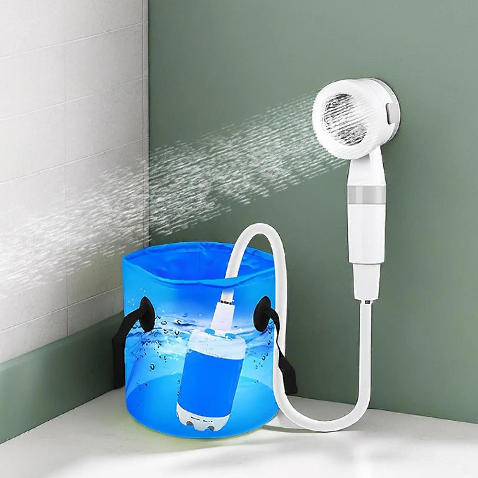 

Portable Shower Electric Shower Versatile with Storage Bag Convenient Camping