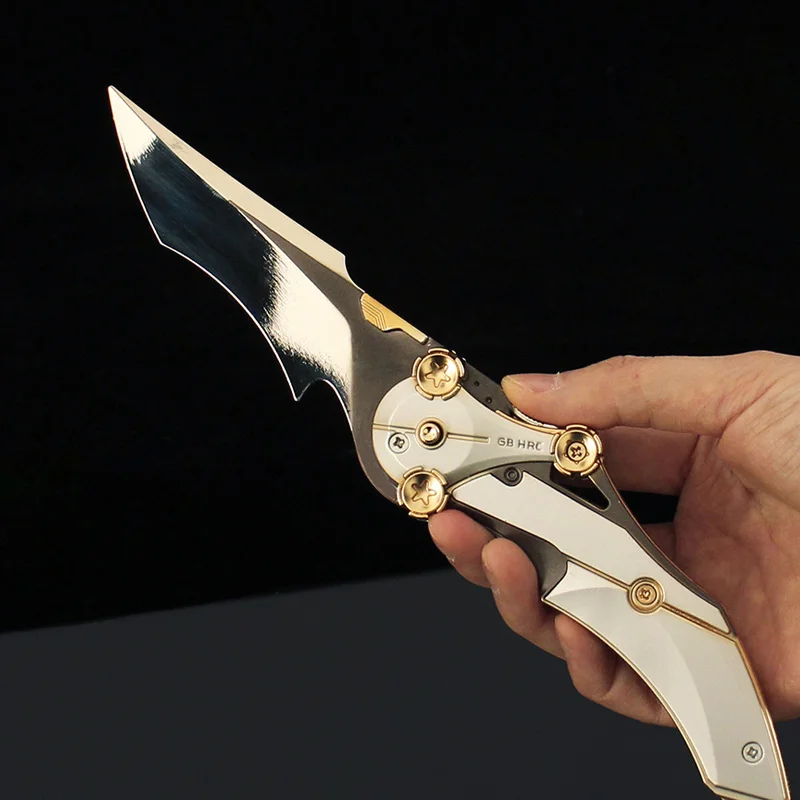 22 ซม./8.66in Delta Action เกม Claw มีด Blade of Mercy การฝึกอบรมมีดอาวุธโลหะรุ่น Desktop accessorie ของเล่นเด็ก