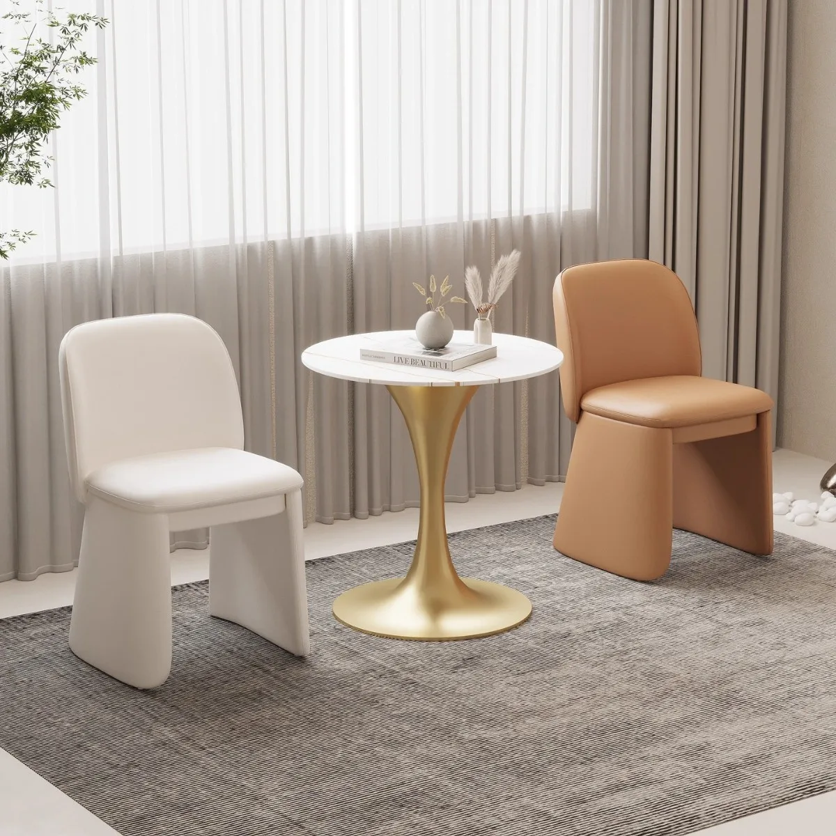 Negotiate the combination of tables and chairs, business meeting, sales office, beauty salon, rest area, one table and four chai