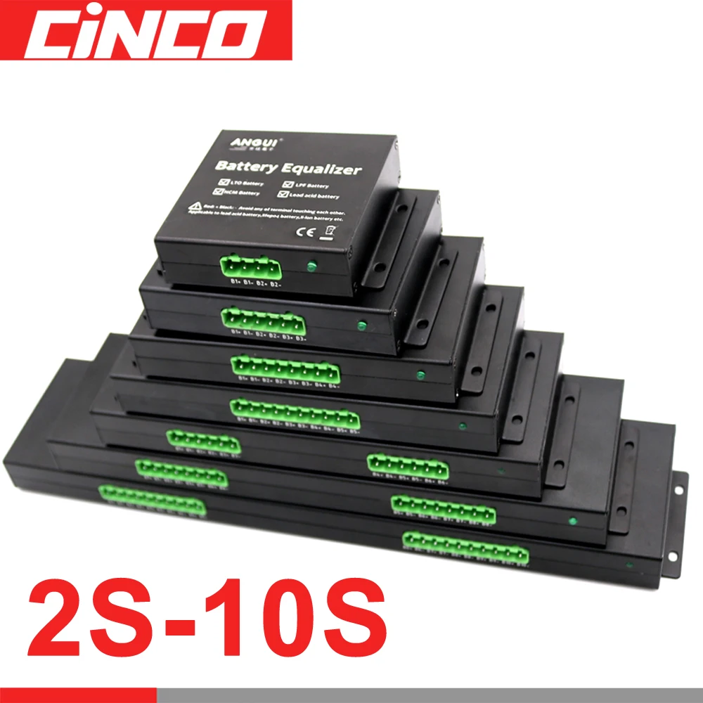 Controlador de voltaje, ecualizador de batería, equilibrador activo de plomo ácido, iones de litio, 12/24/36/48/60/72/84/96/108/120V, 2/3/4/5/6/7/8/9/10S