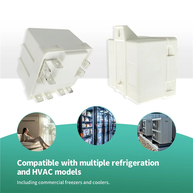 5X Relay Compatible With Leer 35A Potential Relay For Refrigeration, HVAC Systems - Compatible With Freezers And Coolers-A31R