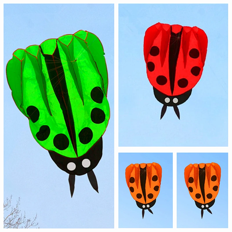 gratis verzending grote lieveheersbeestje kite buggy geanimeerde vliegers voor kinderen opblaasbare kite Eagle kite Outdoor speelgoed zachte kite fabriek Winder