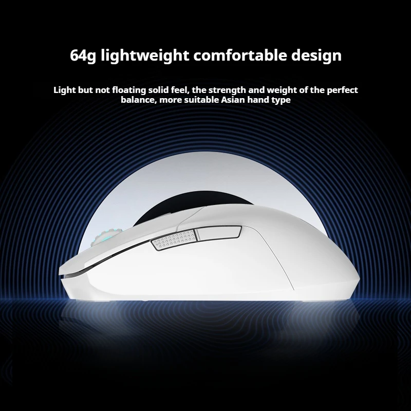 Mechrevo M730 Wireless Bluetooth Three Mode Game Mouse Paw3395 Sensor 64g Lightweight E-Sports Office Long Endurance Peripheral