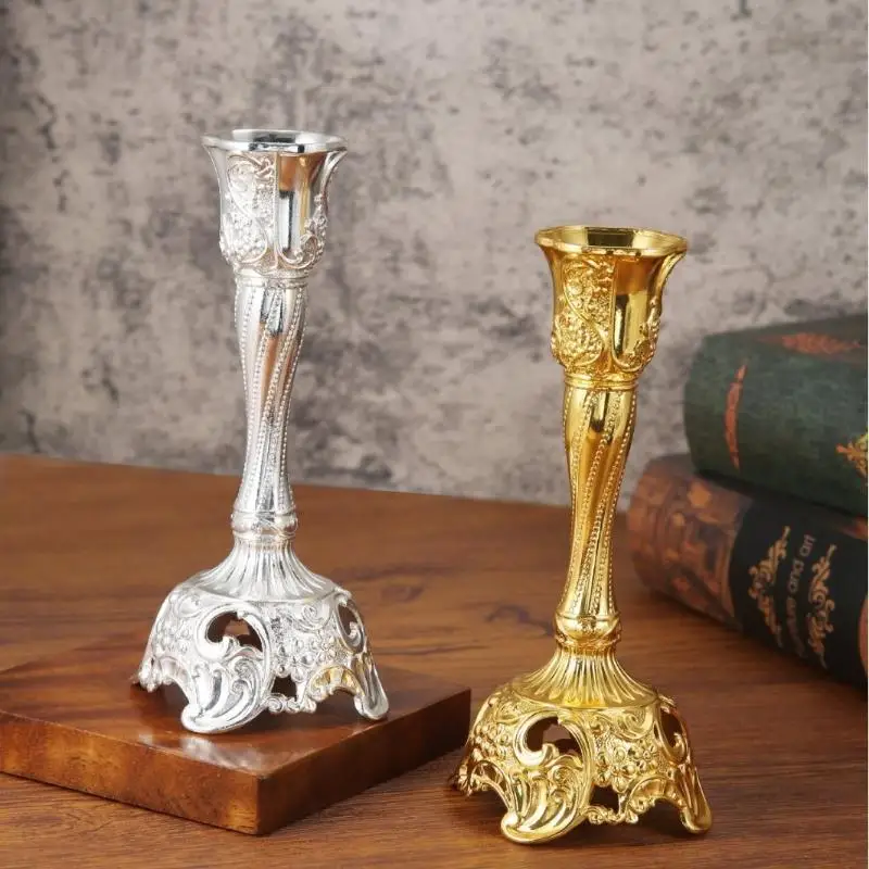 Retro Dinner Candelabra Ornament Luxury Polished Finish Candlestick Holder for High End Wedding Event Home Decor