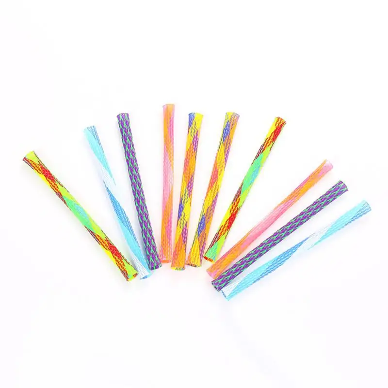 Cat Toys Colorful Spring Hose Kitten Grinding Claw Telescopic Spring Chew Toy Pet Interactive Training Chase Toys Pet Supplies