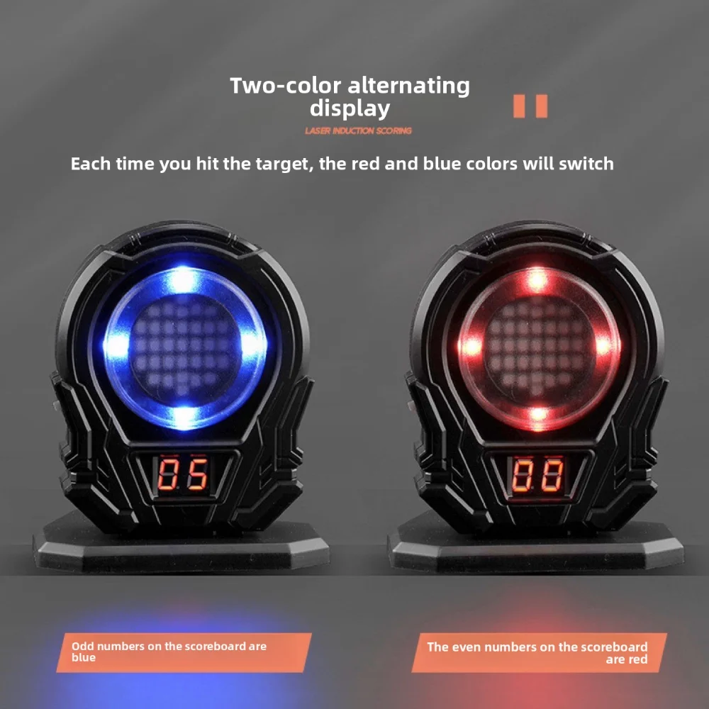 alvo-eletronico-com-sensor-a-laser-e-luzes-led-alternadas-para-jogo-de-contagem-com-reinicio-automatico-acessorio-para-familia