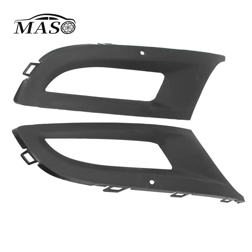 2pcs Car Front Bumper Lower Fog Lamp Grille Cover Trim 6R0853665D for VW Polo 6R MK5 HATCHBACK (3 AND 5 DOOR) 2009-2015