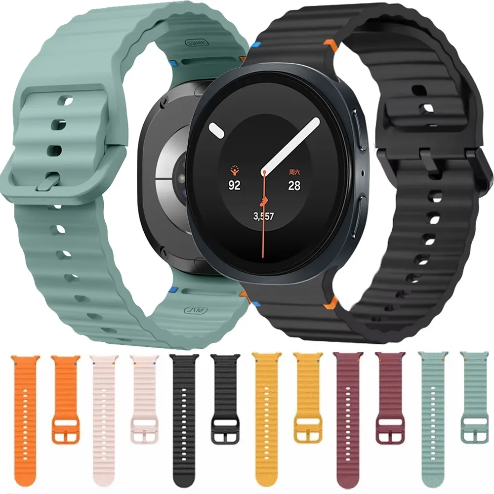 Original Silicone Strap for Samsung Galaxy Watch 8 9 40mm 44mm Replacement comfortable Wristband for Galaxy Watch 8 Classic 46mm