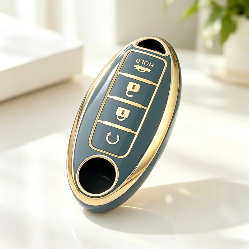 4 Buttons Tpu Car Key Case Cover for Nissan X Trail T32 2020 Rogue Patrol Murano Htrail Maxima Keyless Auto Remote Fob Holder
