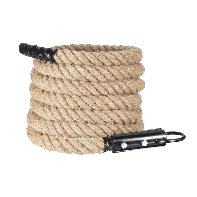 Fitness climbing rope, fitness hemp rope, environmental protection strength training rope 38mm 5m jute battle rope