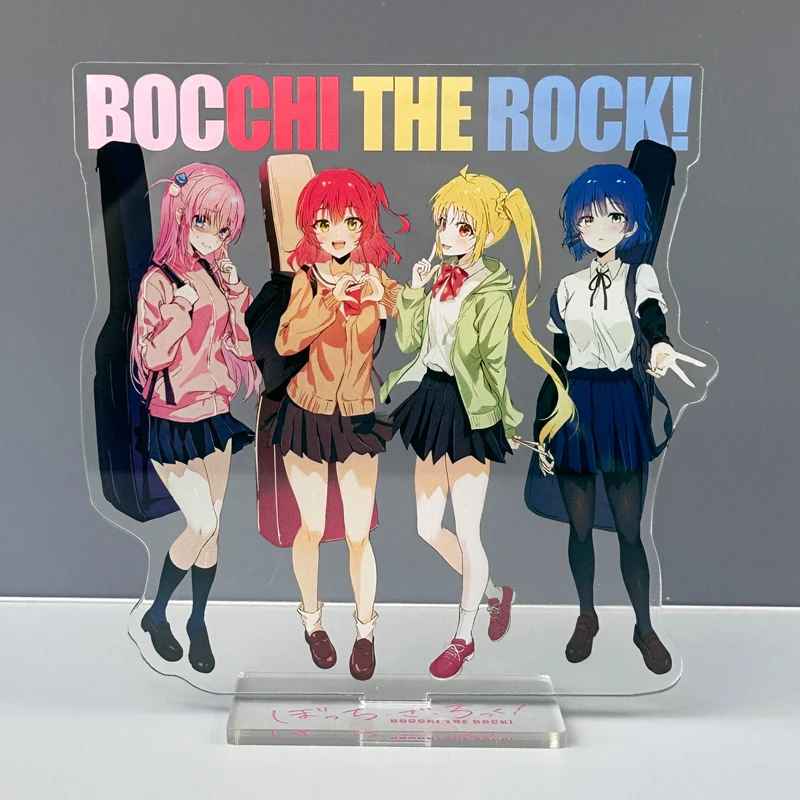 바위 보치! Gotou Hitori Standee - 귀여운 BOCCHI-chan 아크릴 책상 장식 애니메이션 상품