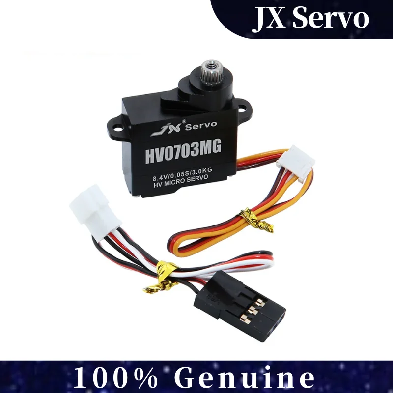 

JX PDI-HV0703MG High Voltage Micro Servo, 3KG Coreless Digital Motor with Full Aluminum Case for RC Car Helicopter Crawler