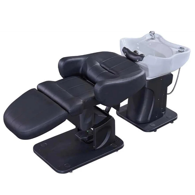 

Manufacturer Cross-border Electric Lift Shampoo Bed Hair Salon Special Split Rotating High-end Japanese Semi-lying Flush Bed