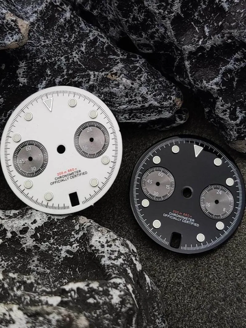 29.5MM luminous quartz dial, Ditong is suitable for VK64 movement men's watch modification accessories