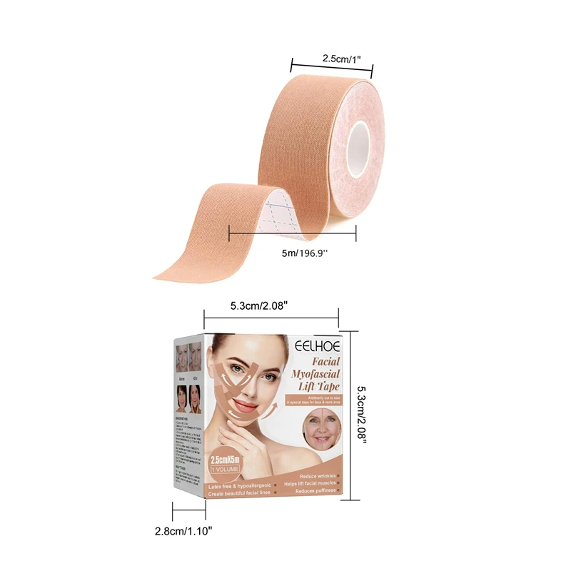 Eelhoe Myofascial Facial Tightening Belt Face Anti-sagging Tight Chin V-shaped Face Breathable Lifting Face Plaster