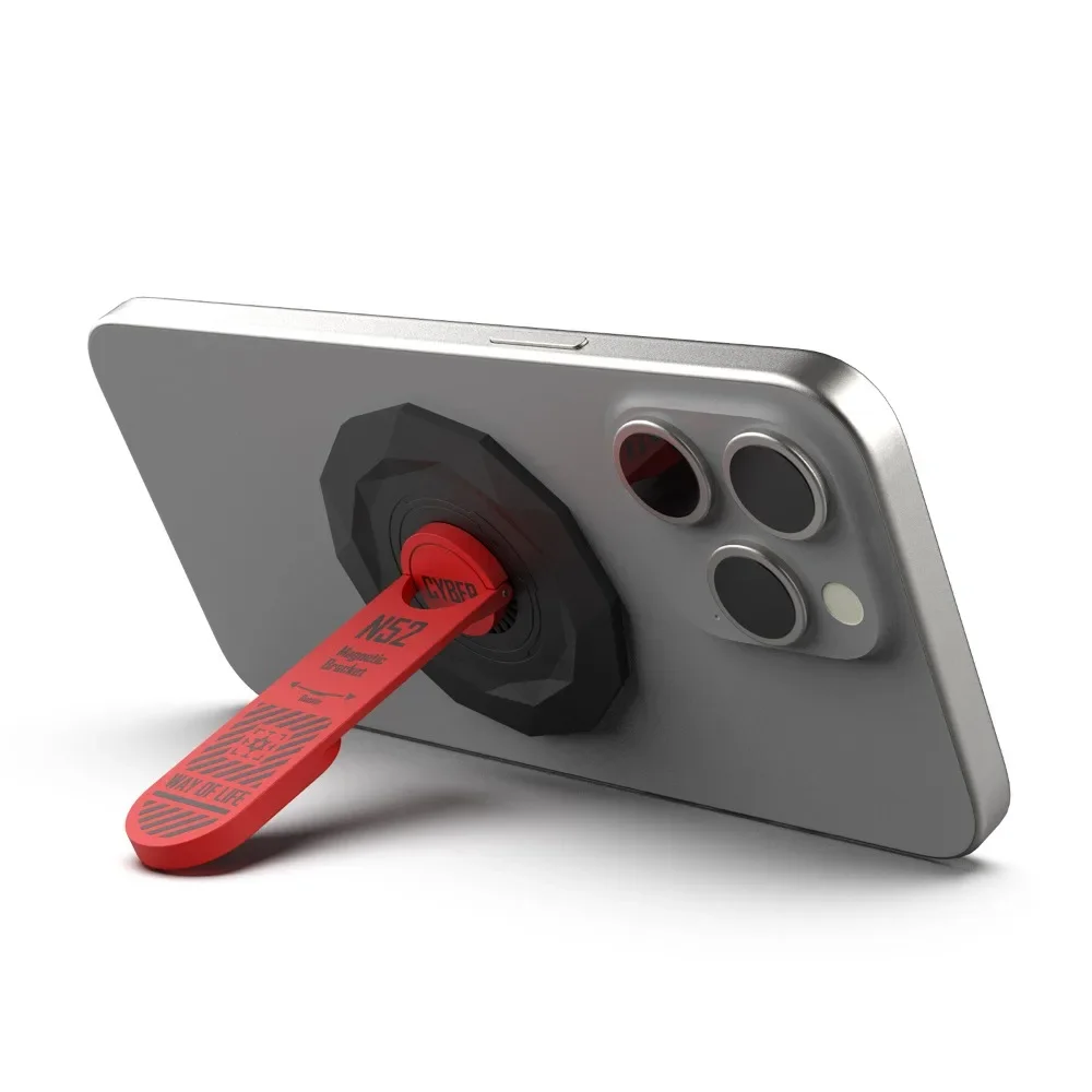 

N52 Magsafe Creative Magnetic Metal Phone Stand Desktop Folding Rotating Portable Travel 360-degree Creative Stand for iPhone