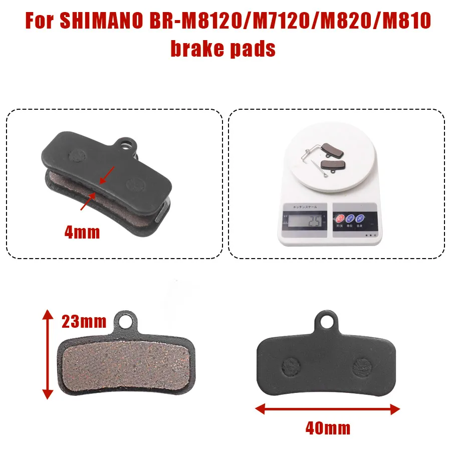 Bicycle disc semi-metal brake pads for Shimano Saint 09/ Zee new saint BR-M9120, BR-M8120,M810,M820 BR-M7120 MT420 MT 520