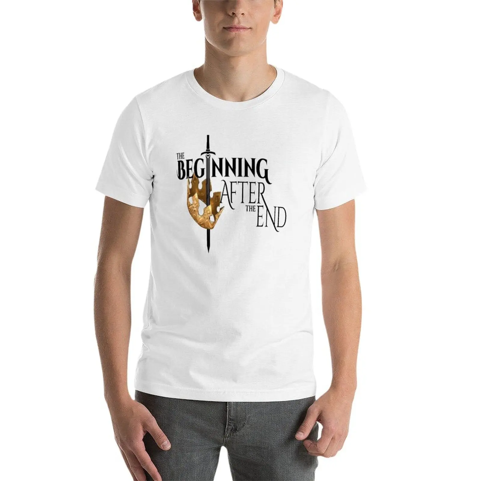 البداية بعد نهاية شعار تي شيرت تي شيرت للرجل حزمة الرجل الأبيض التي شيرت تي شيرت #4