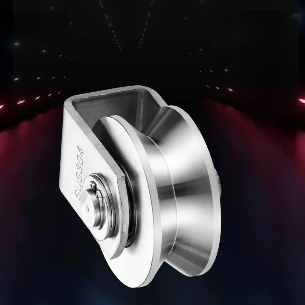 Heavy Duty V Groove Pulley Corrosion Resistant Industrial Grade V Sliding Gate Roller Wheel Smooth Rolling Easy Install